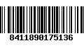 Código de Barras 8411890175136