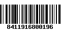 Código de Barras 8411916800196