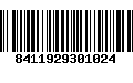 Código de Barras 8411929301024