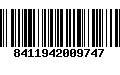 Código de Barras 8411942009747