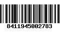 Código de Barras 8411945002783