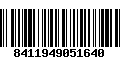 Código de Barras 8411949051640