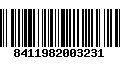 Código de Barras 8411982003231