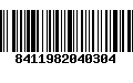 Código de Barras 8411982040304