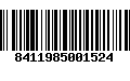 Código de Barras 8411985001524