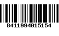 Código de Barras 8411994015154