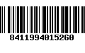 Código de Barras 8411994015260