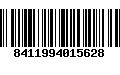 Código de Barras 8411994015628