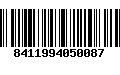 Código de Barras 8411994050087