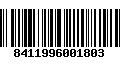 Código de Barras 8411996001803