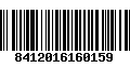 Código de Barras 8412016160159