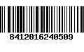 Código de Barras 8412016240509