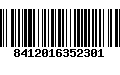 Código de Barras 8412016352301