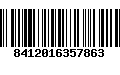 Código de Barras 8412016357863