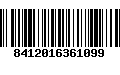 Código de Barras 8412016361099