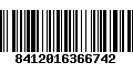 Código de Barras 8412016366742