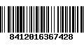 Código de Barras 8412016367428