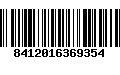 Código de Barras 8412016369354