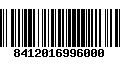 Código de Barras 8412016996000