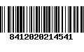 Código de Barras 8412020214541