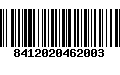 Código de Barras 8412020462003