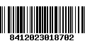 Código de Barras 8412023018702