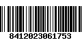 Código de Barras 8412023061753