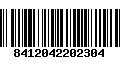 Código de Barras 8412042202304