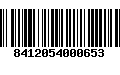 Código de Barras 8412054000653