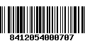 Código de Barras 8412054000707