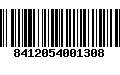 Código de Barras 8412054001308