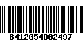 Código de Barras 8412054002497