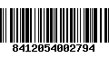 Código de Barras 8412054002794