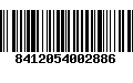 Código de Barras 8412054002886