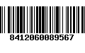 Código de Barras 8412060089567