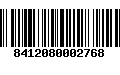 Código de Barras 8412080002768