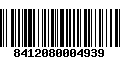 Código de Barras 8412080004939