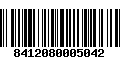 Código de Barras 8412080005042