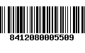 Código de Barras 8412080005509