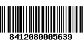 Código de Barras 8412080005639