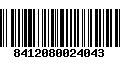 Código de Barras 8412080024043