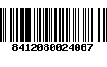 Código de Barras 8412080024067