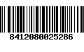 Código de Barras 8412080025286