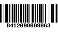 Código de Barras 8412098009063