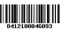 Código de Barras 8412100046093