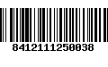 Código de Barras 8412111250038