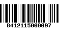 Código de Barras 8412115000097