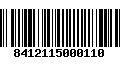 Código de Barras 8412115000110