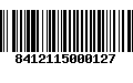 Código de Barras 8412115000127