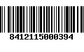 Código de Barras 8412115000394